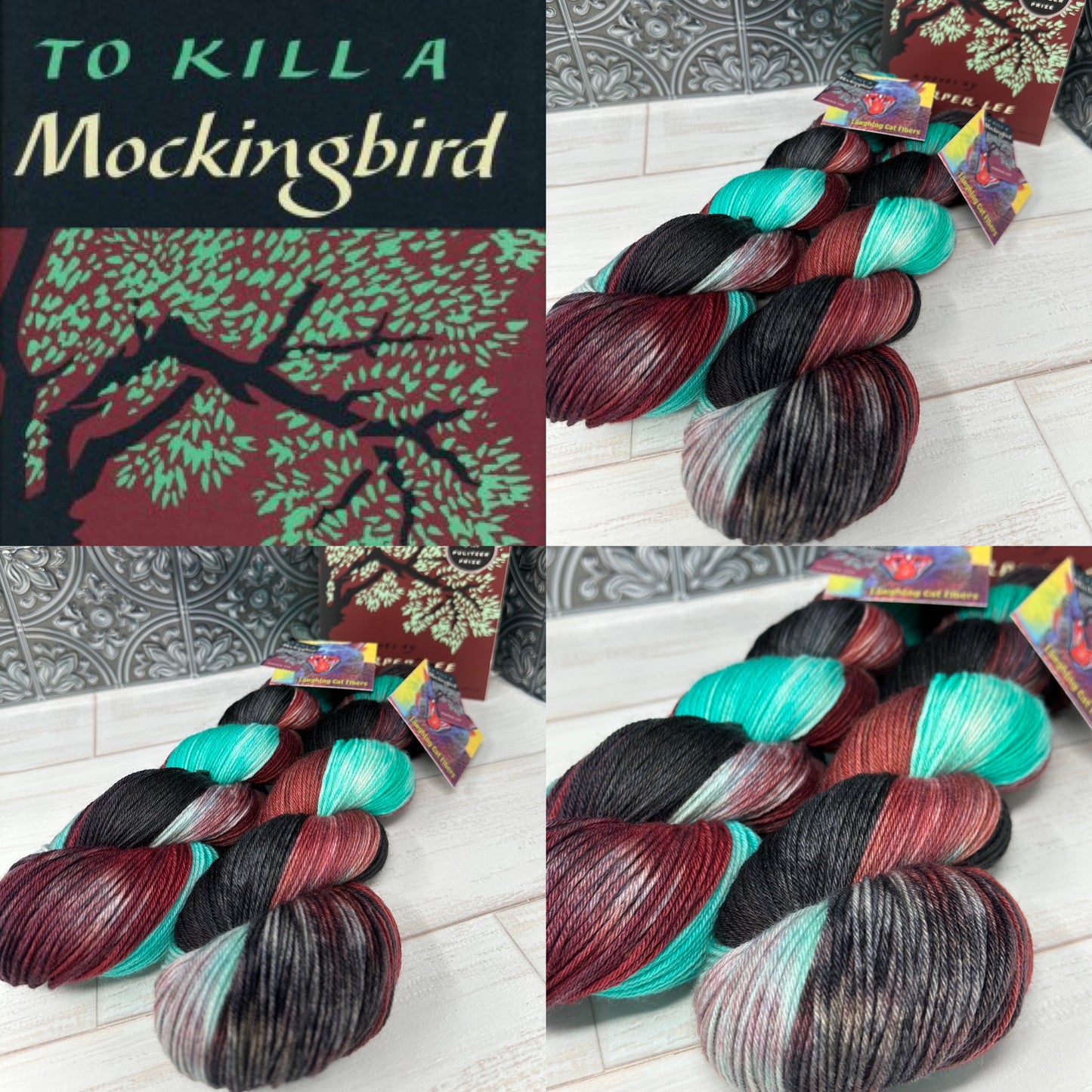 “To Kill A Mockingbird” on Various Yarn Bases