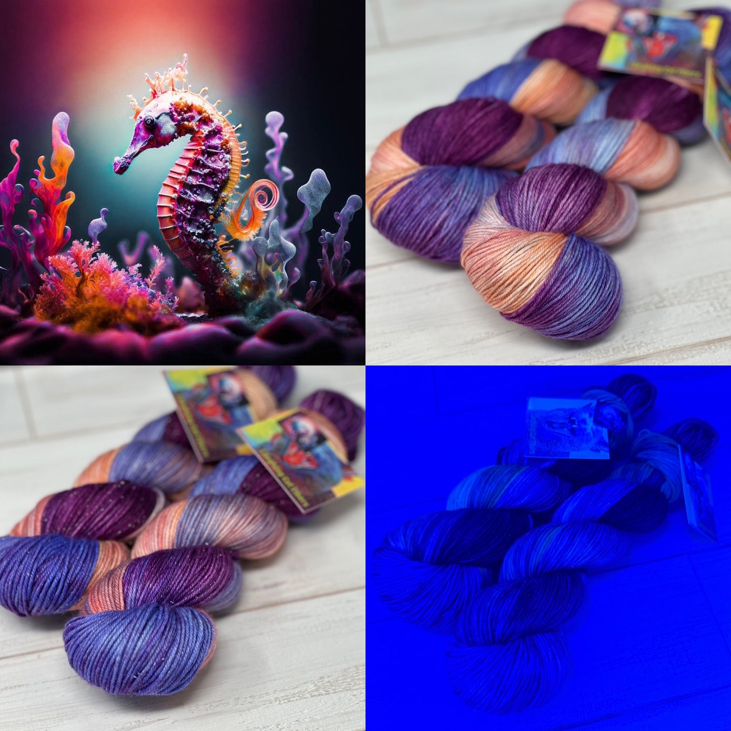 Hippocampus — UV Reactive | Luminous Sea Collection