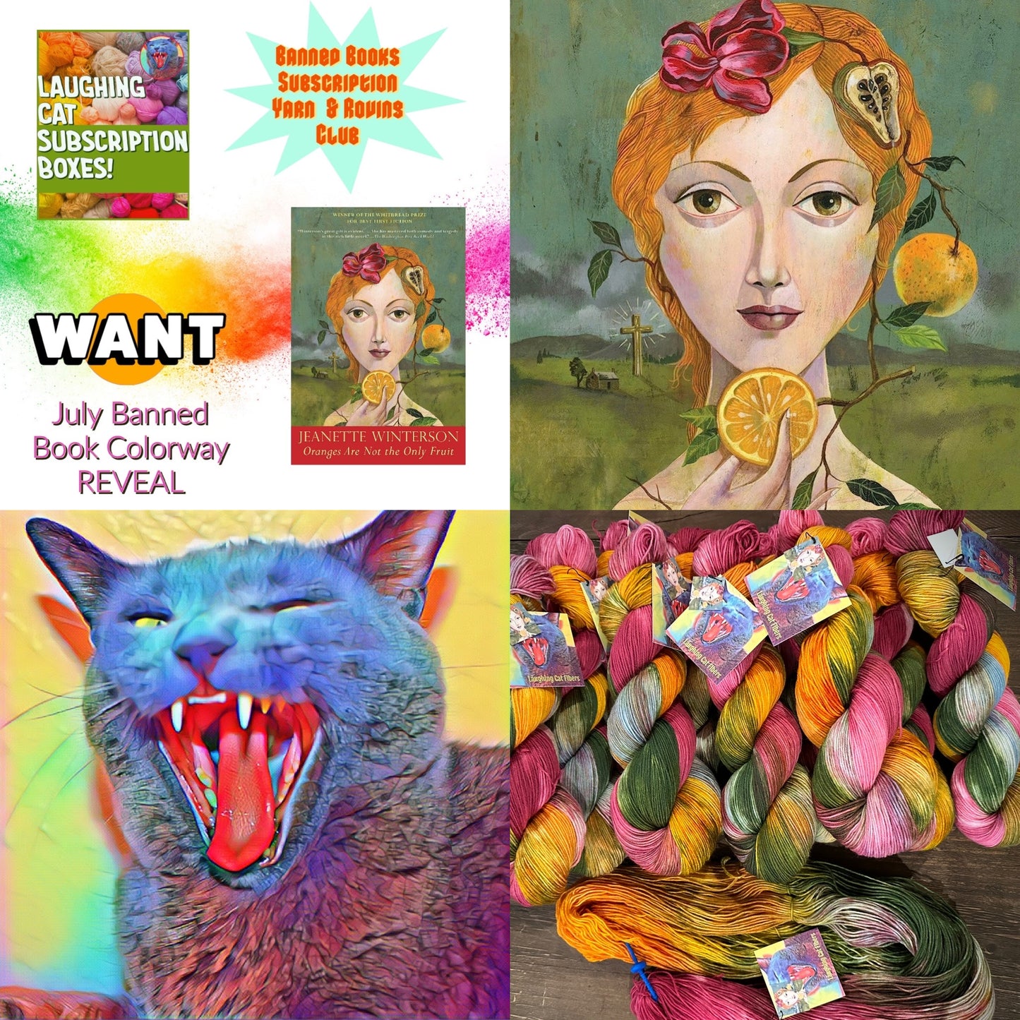 “Oranges Are Not the Only Fruit” on Various Yarn Bases