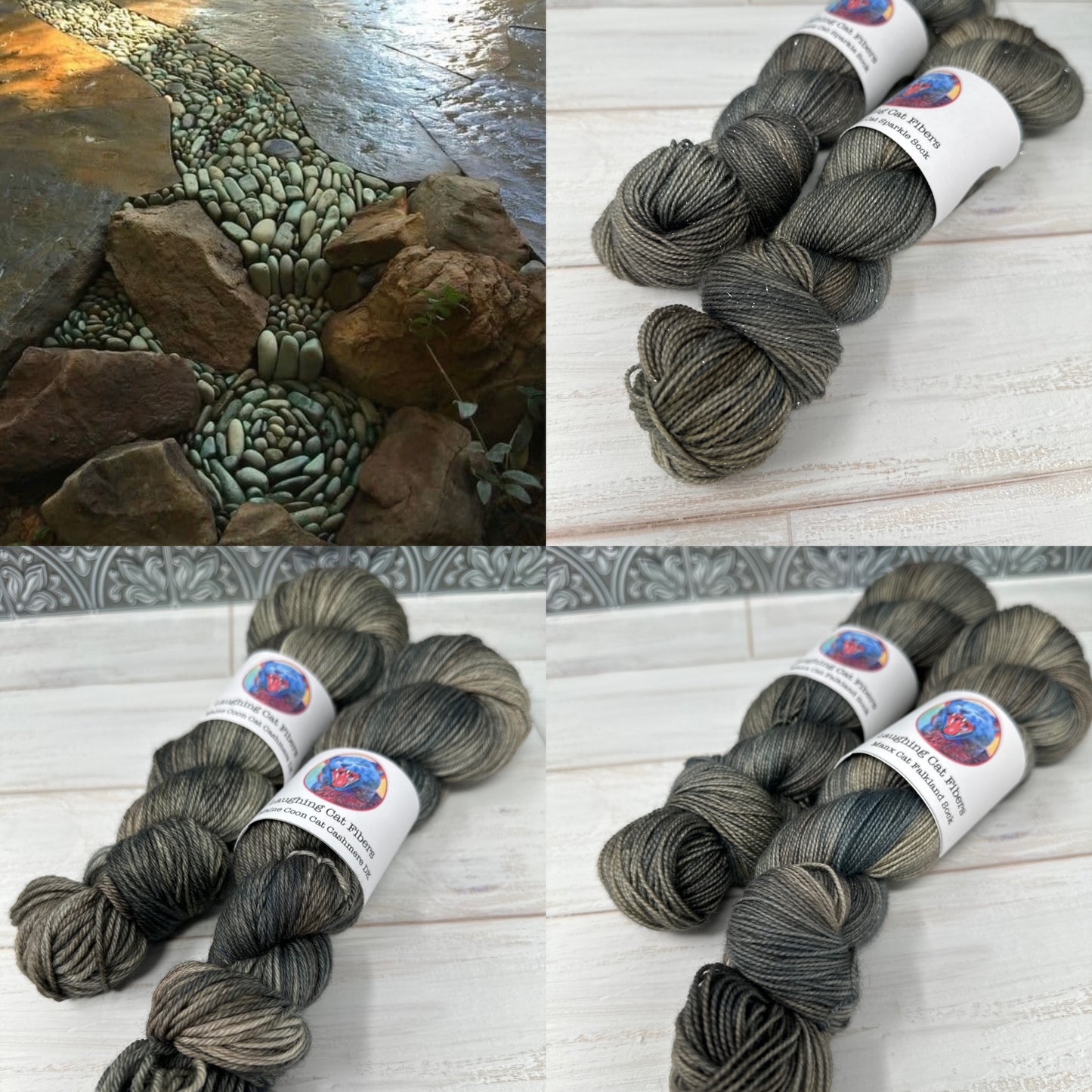 "Riverbed" on Various Yarn Bases