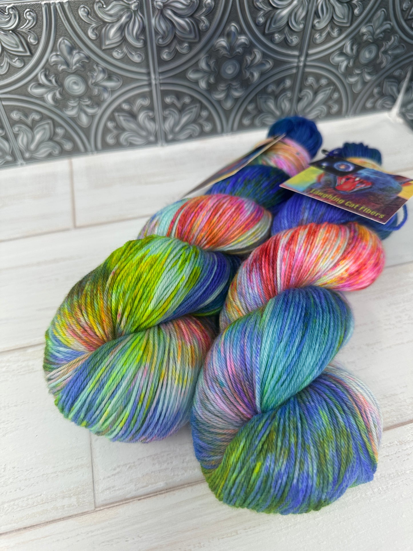 "Cartwheel Galaxy" on Various Yarn Bases