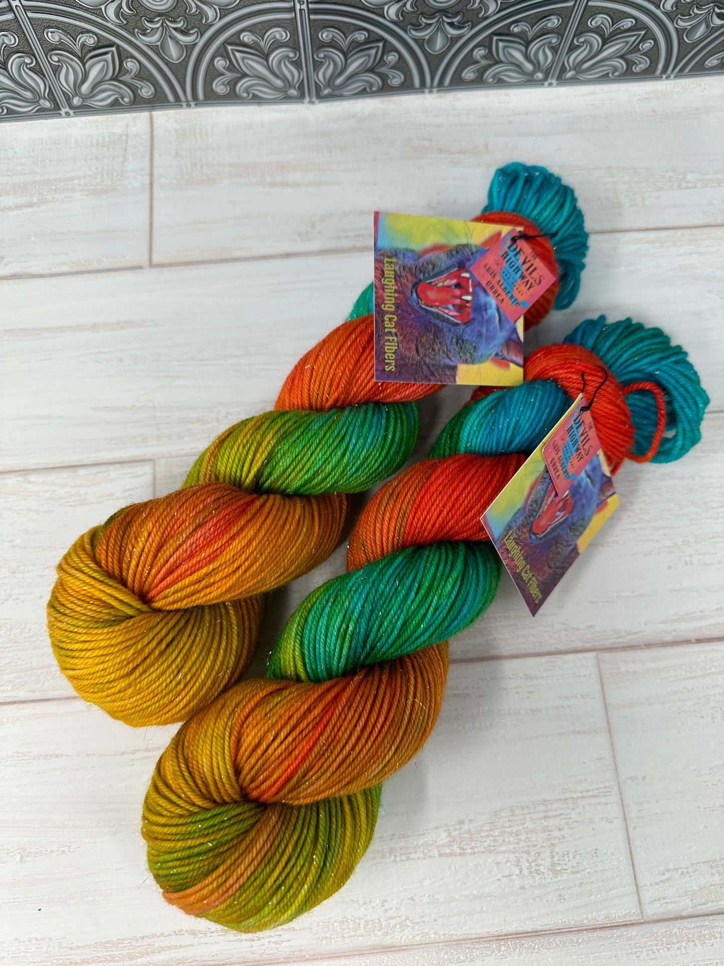“The Devil's Highway” on Various Yarn Bases