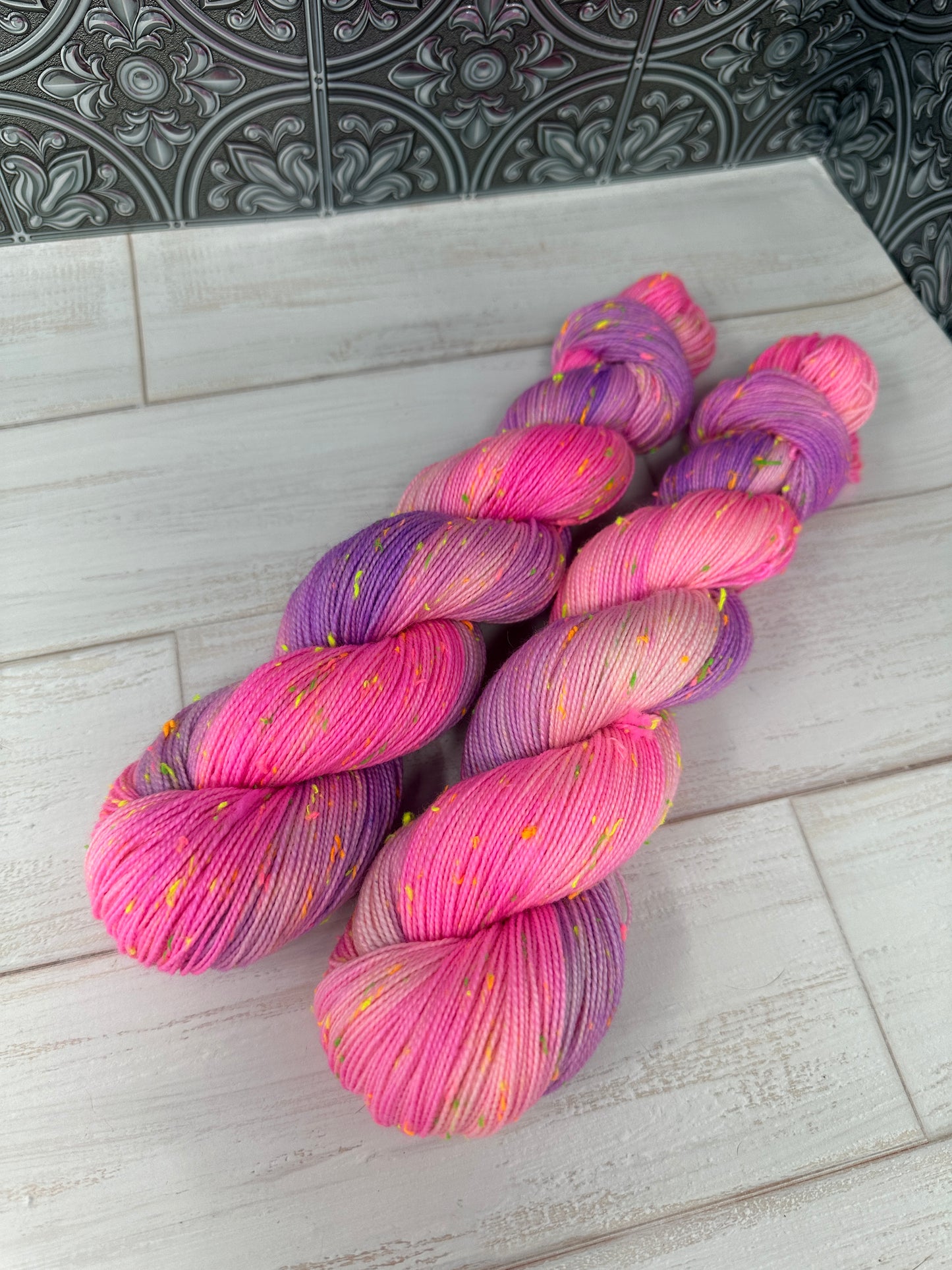 "It's OK To Be a Unicorn" on a NEON NEP Yarn Base