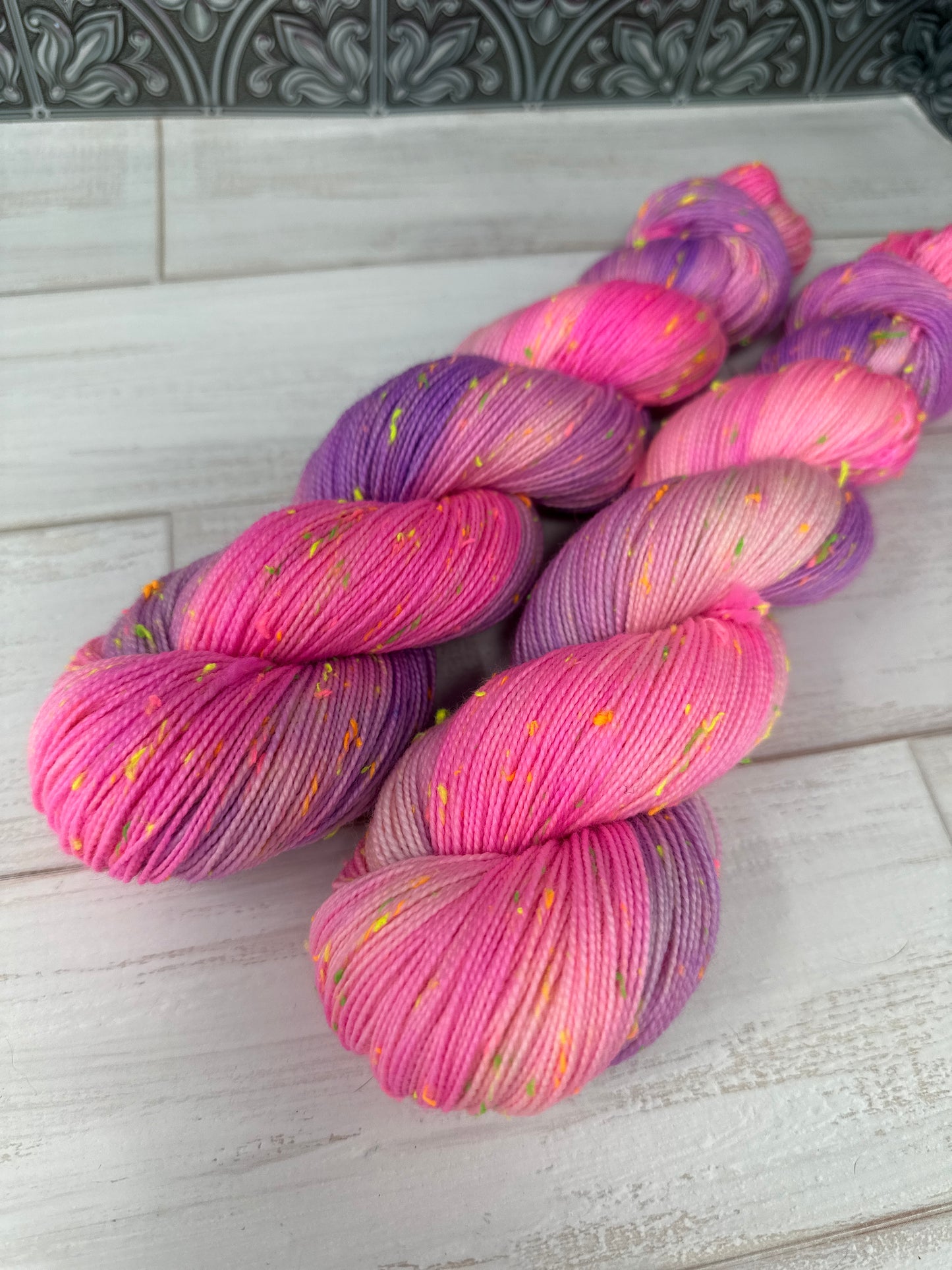 "It's OK To Be a Unicorn" on a NEON NEP Yarn Base
