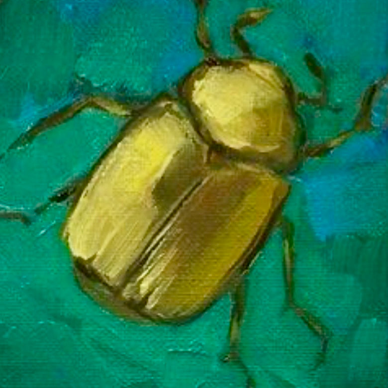 "Beetle on a Grapevine" on Various Yarn Bases