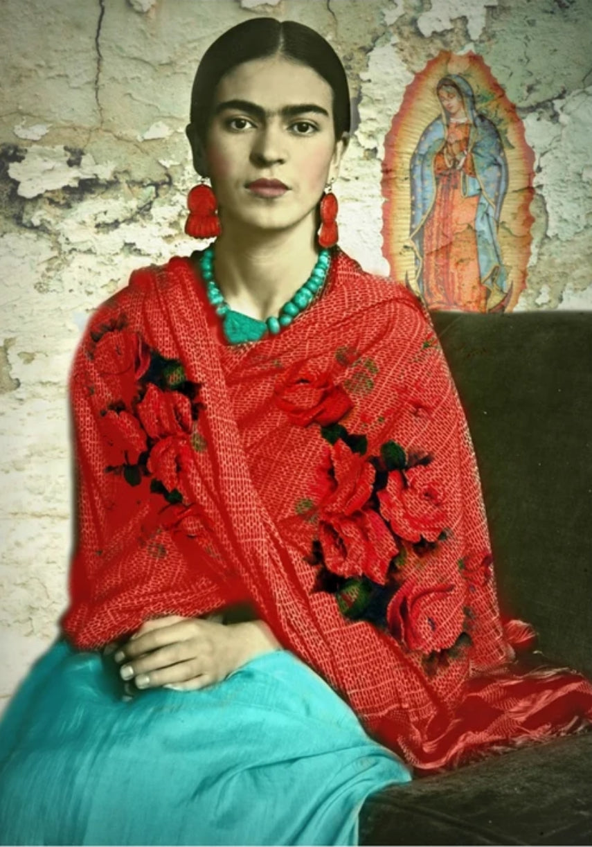 Custom Curated Rovings: "La Rosa de Guadalupe"