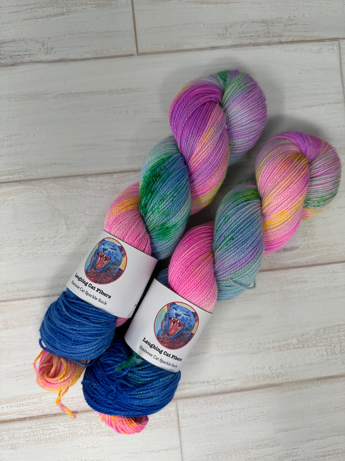 "Gumball Nebula" on Various Yarn Bases