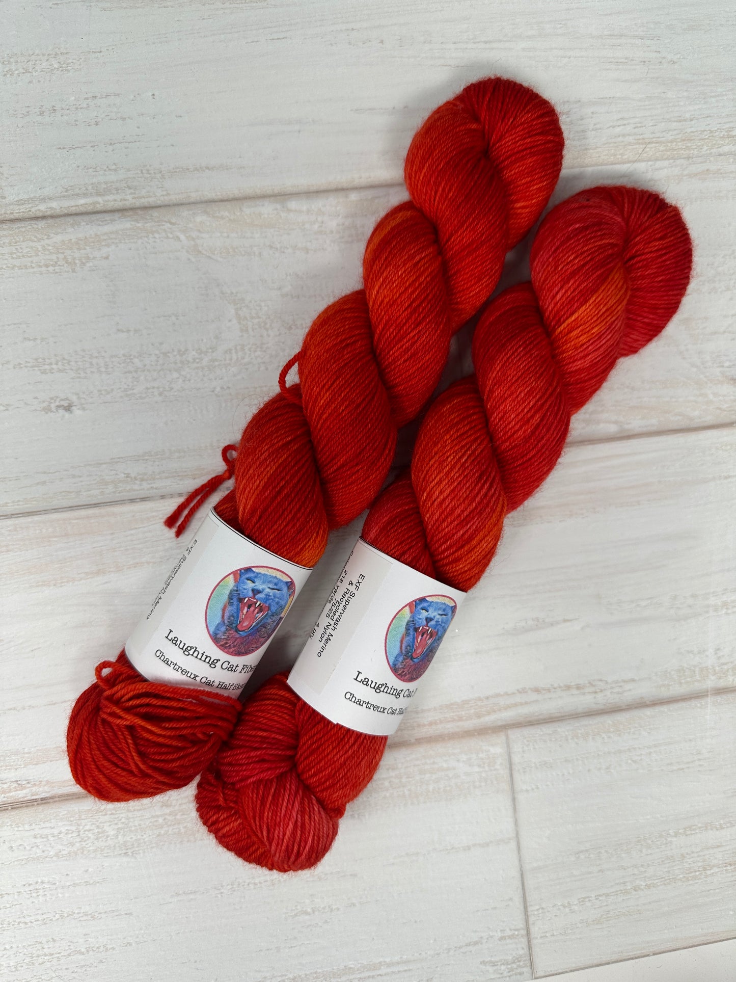 "Cayenne Pepper" on Various Yarn Bases