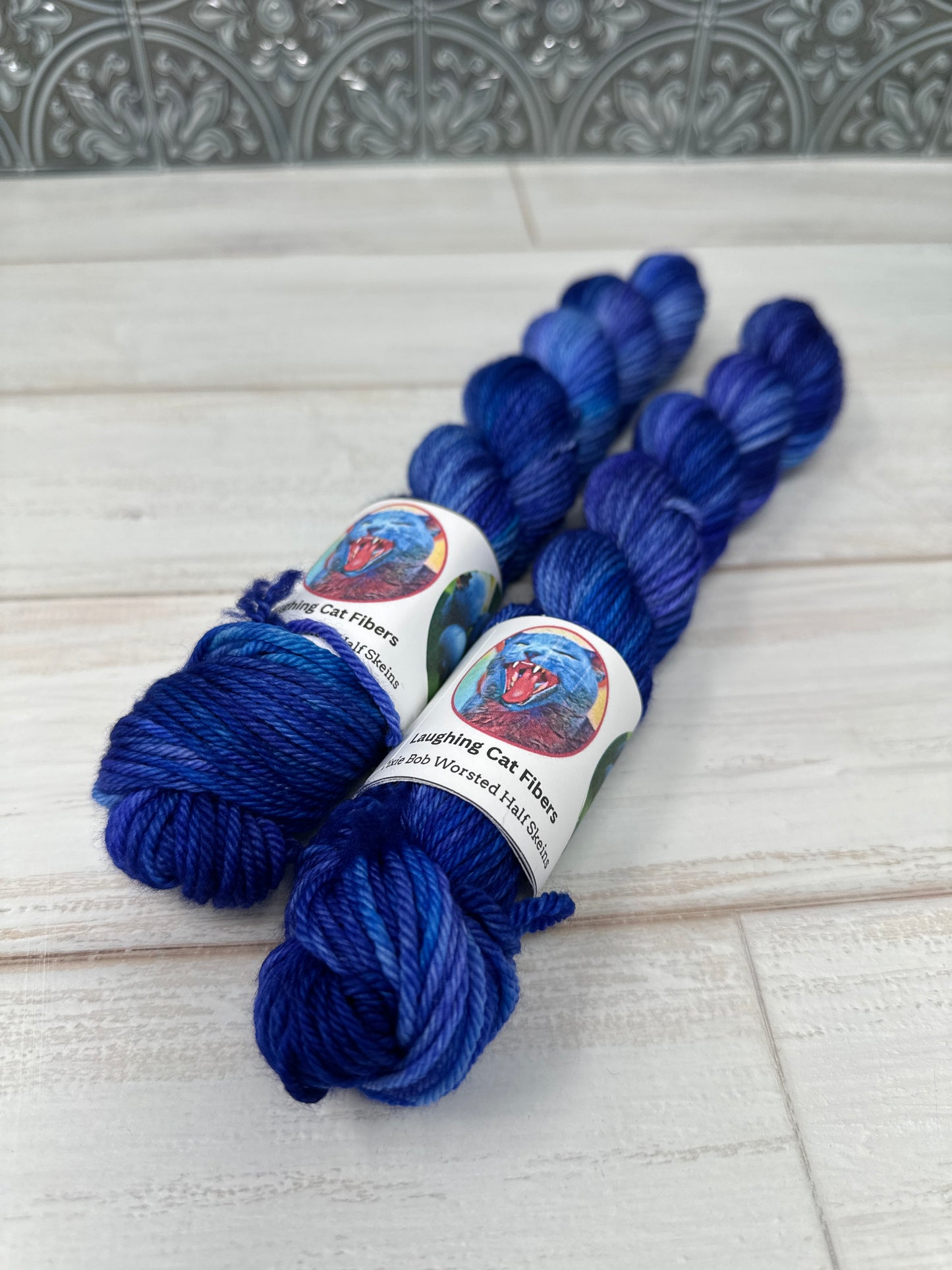 "Blueberries" on Various Yarn Bases