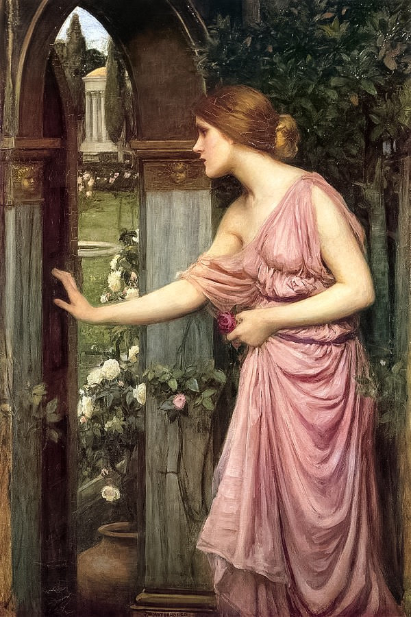 Custom Curated Rovings: "Psyche Entering Cupid's Garden"