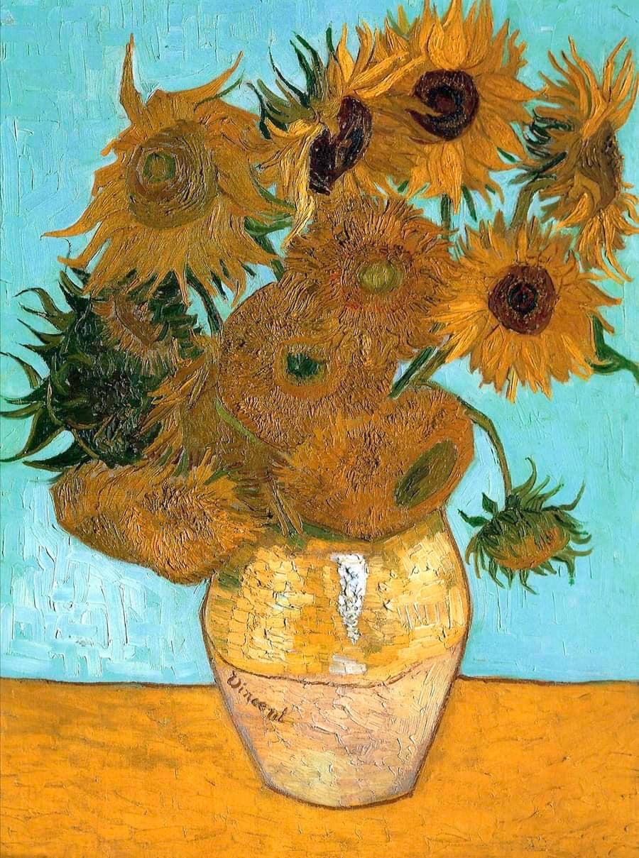 Custom Curated Rovings: "Vincent's Sunflowers"