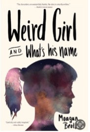 Book cover of 'Weird Girl and What's His Name' with a stylized illustration of a girl and a boy.