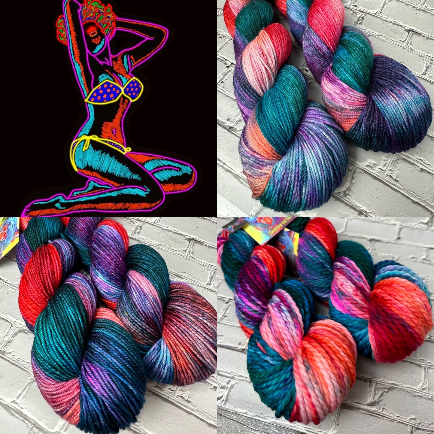 "Glamping at the Lake" on Various Yarn Bases