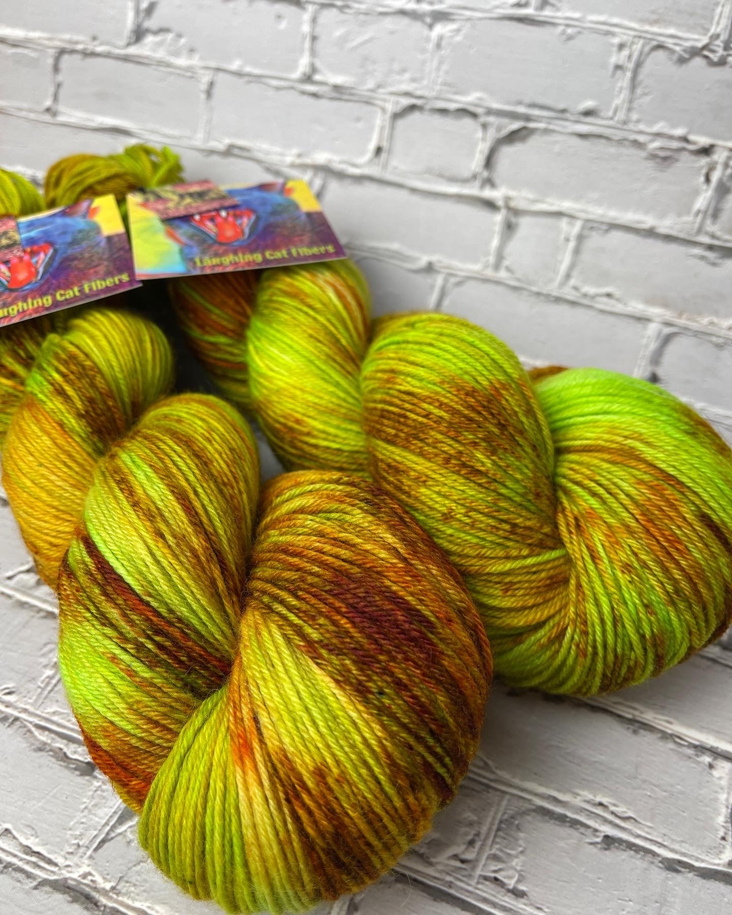 "Lichen" on Various Yarn Bases