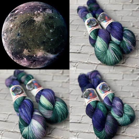 "Ganymede" on Various Yarn Bases