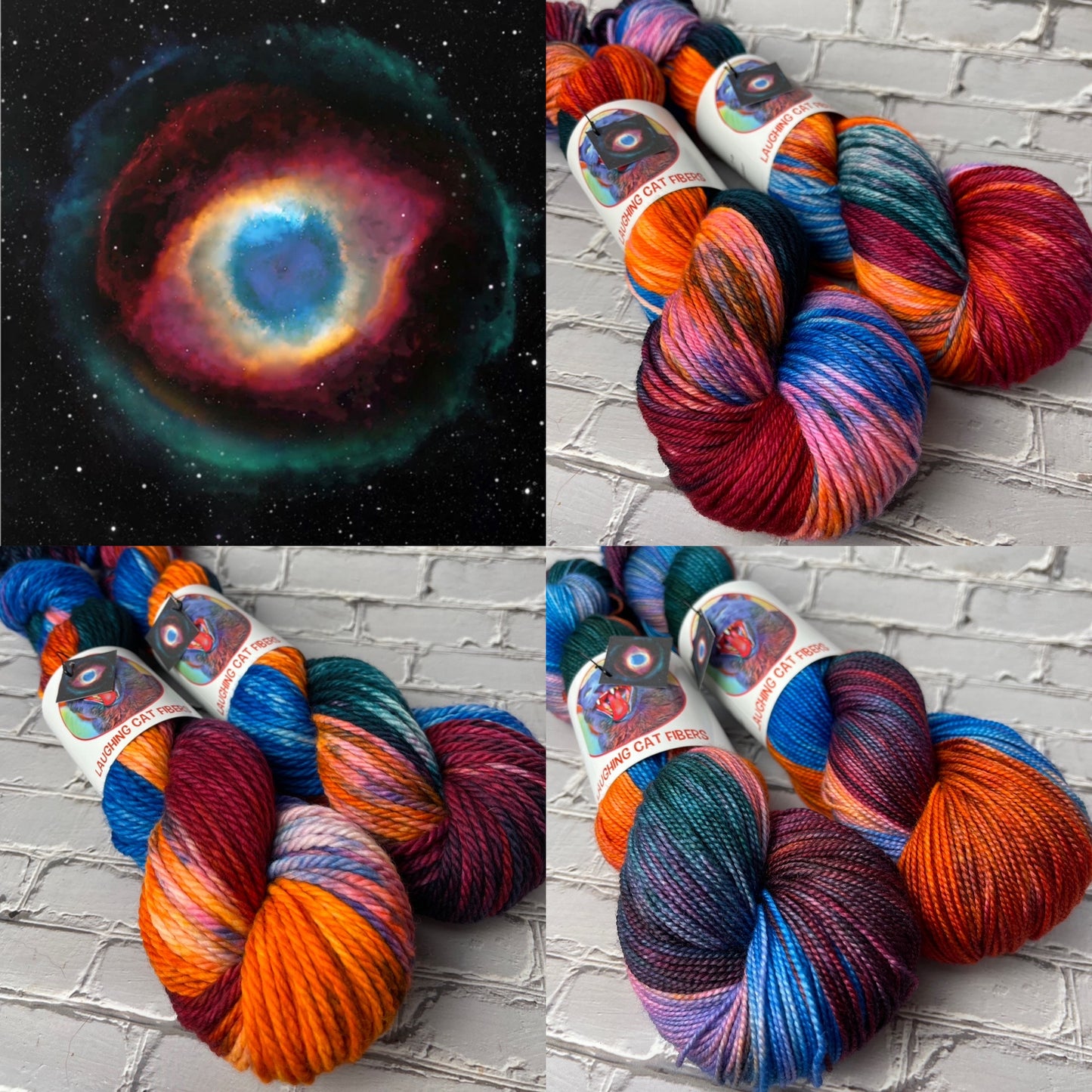 "Eye of God" on Various Yarn Bases