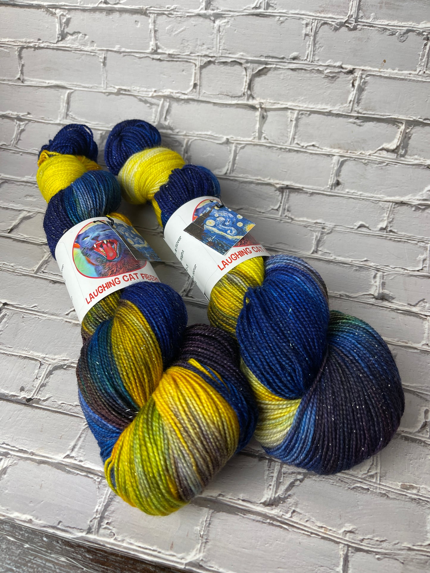 "Jenny's Starry Night" on Various Yarn Bases