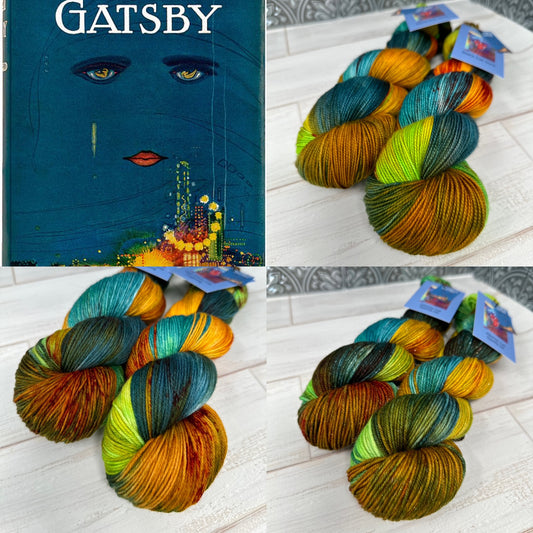 Banned Books Yarn Club "The Great Gatsby" on Various Yarn Bases