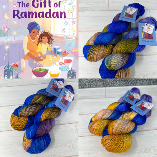 Banned Books Yarn Club: “The Gift of Ramadan” on Various Yarn Bases