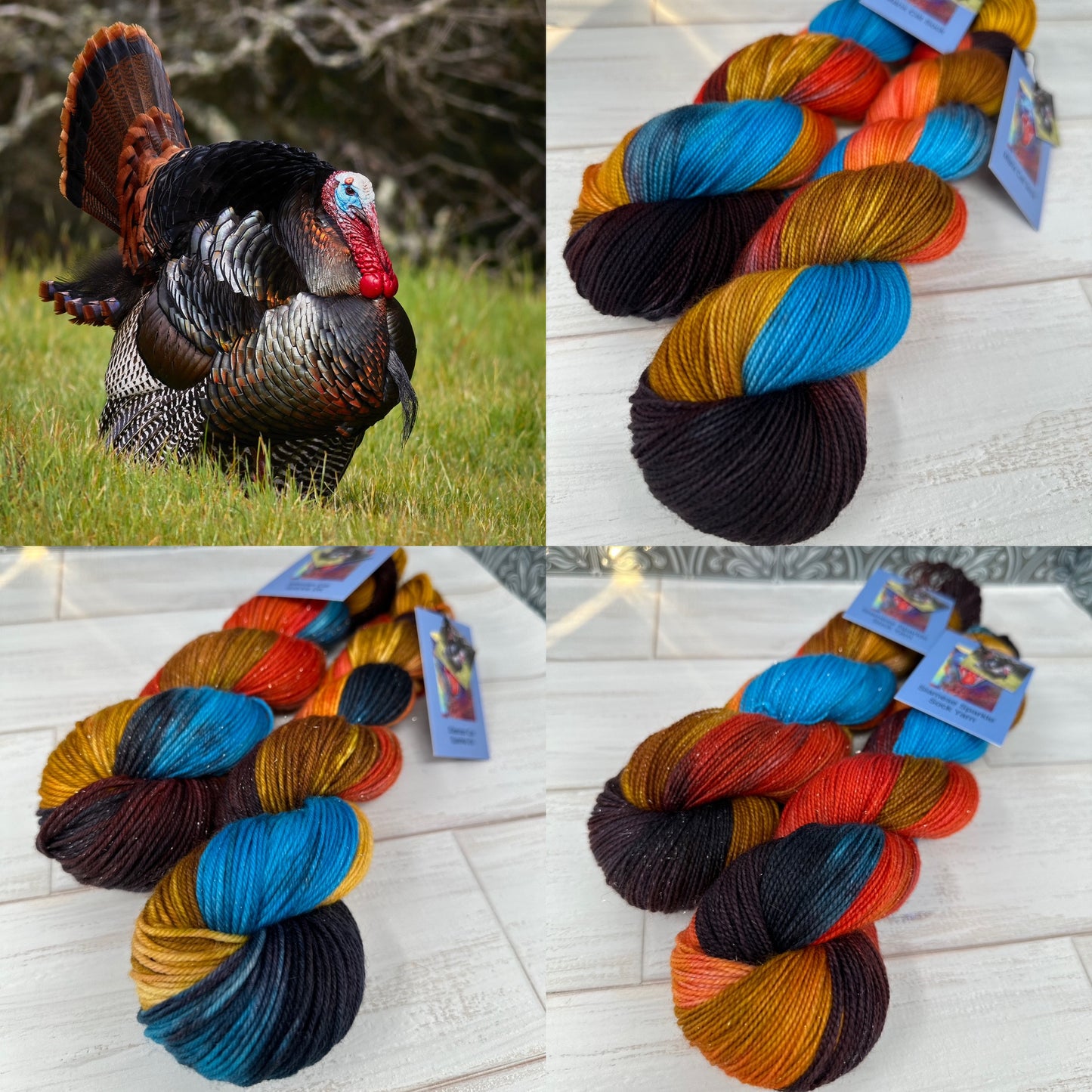 "Turkey Pardon" on Various Yarn Bases