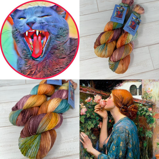 "The Soul of the Rose" on Various Yarn Bases