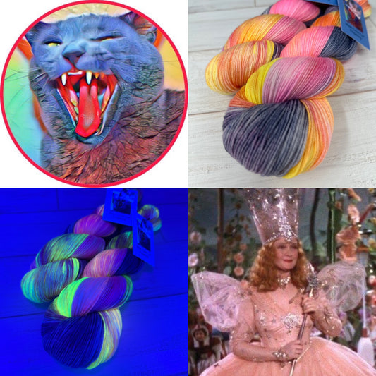 "Glenda" on Various Yarn Bases