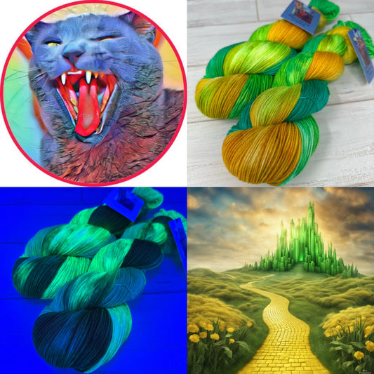 "Emerald City" on Various Yarn Bases