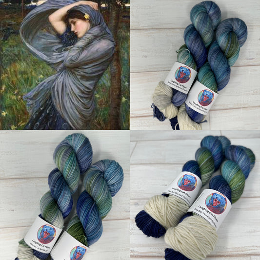 "Boreas" on Various Yarn Bases
