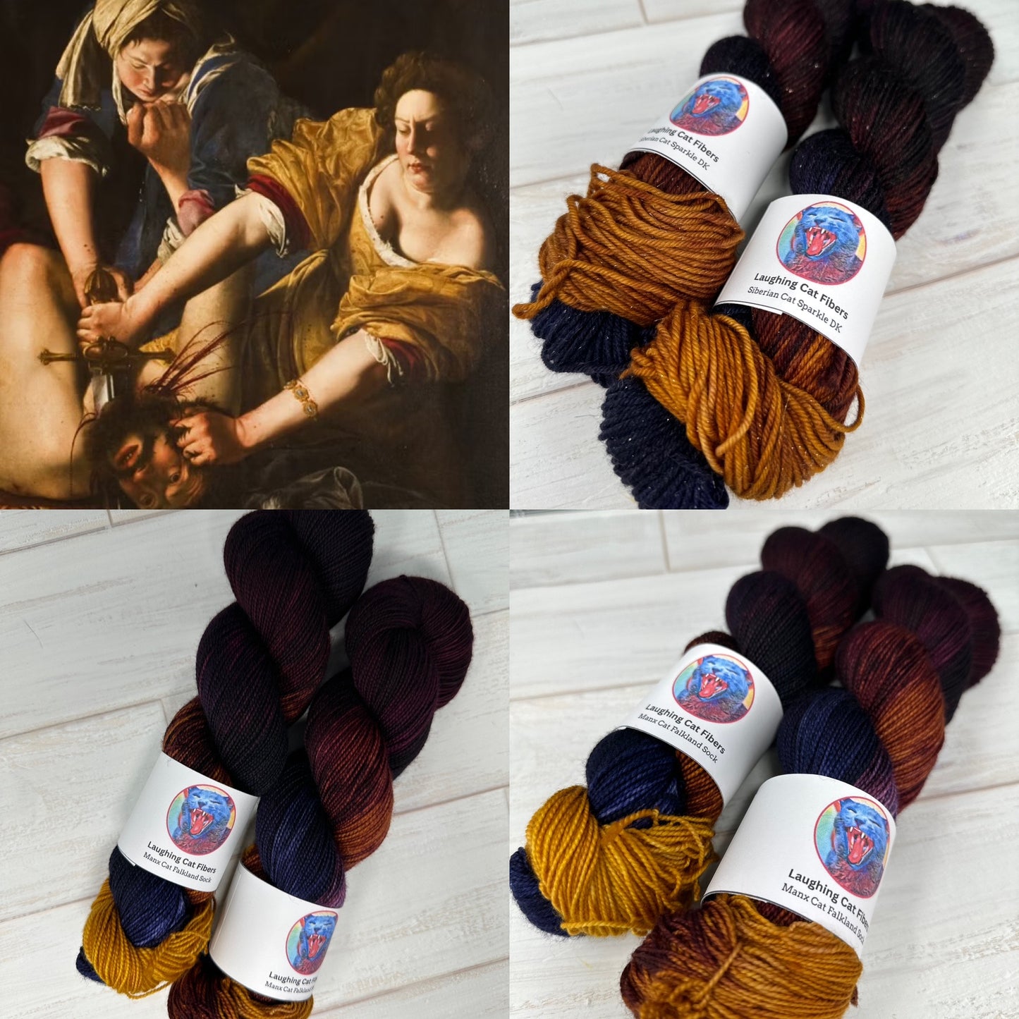 "Judith" on Various Yarn Bases