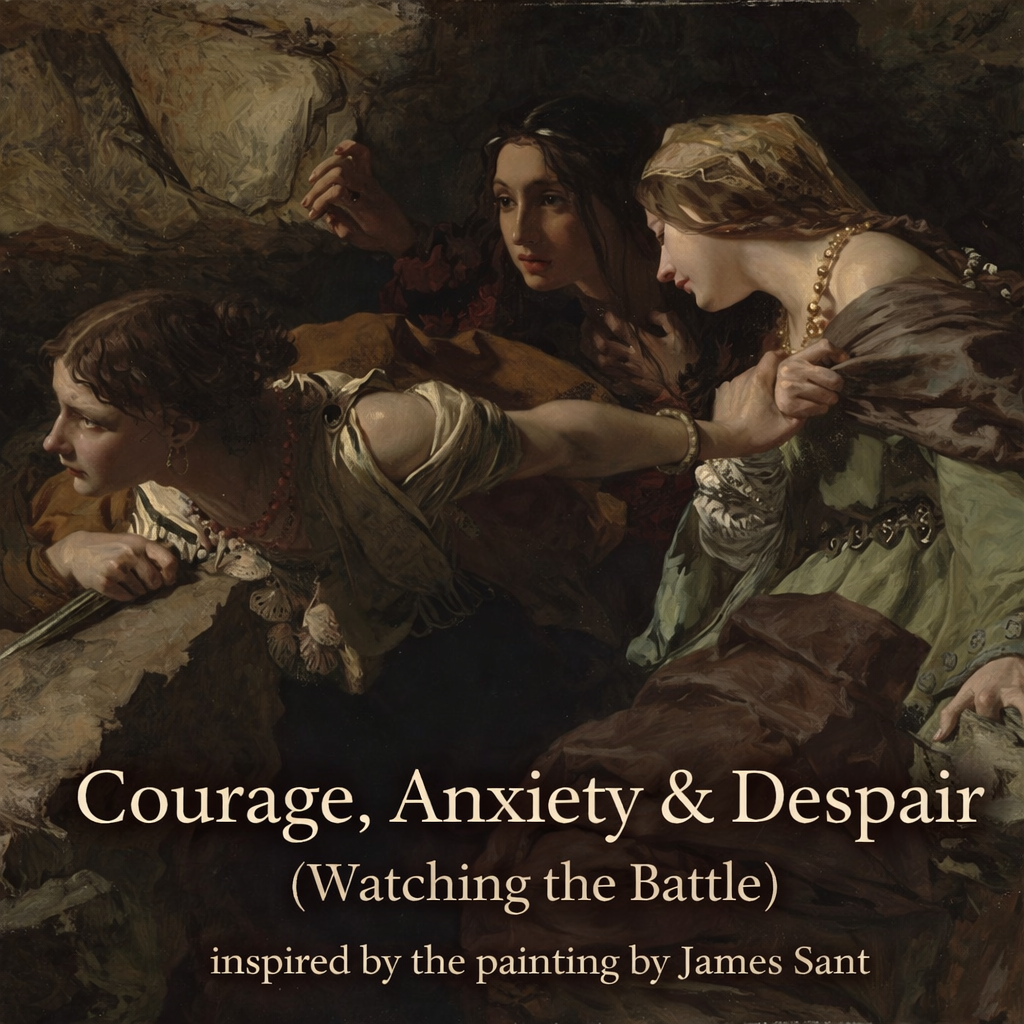 Courage, Anxiety & Despair (Watching the Battle) — Hand-Dyed Wool Roving