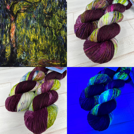 "Weeping Willow" on Various Yarn Bases