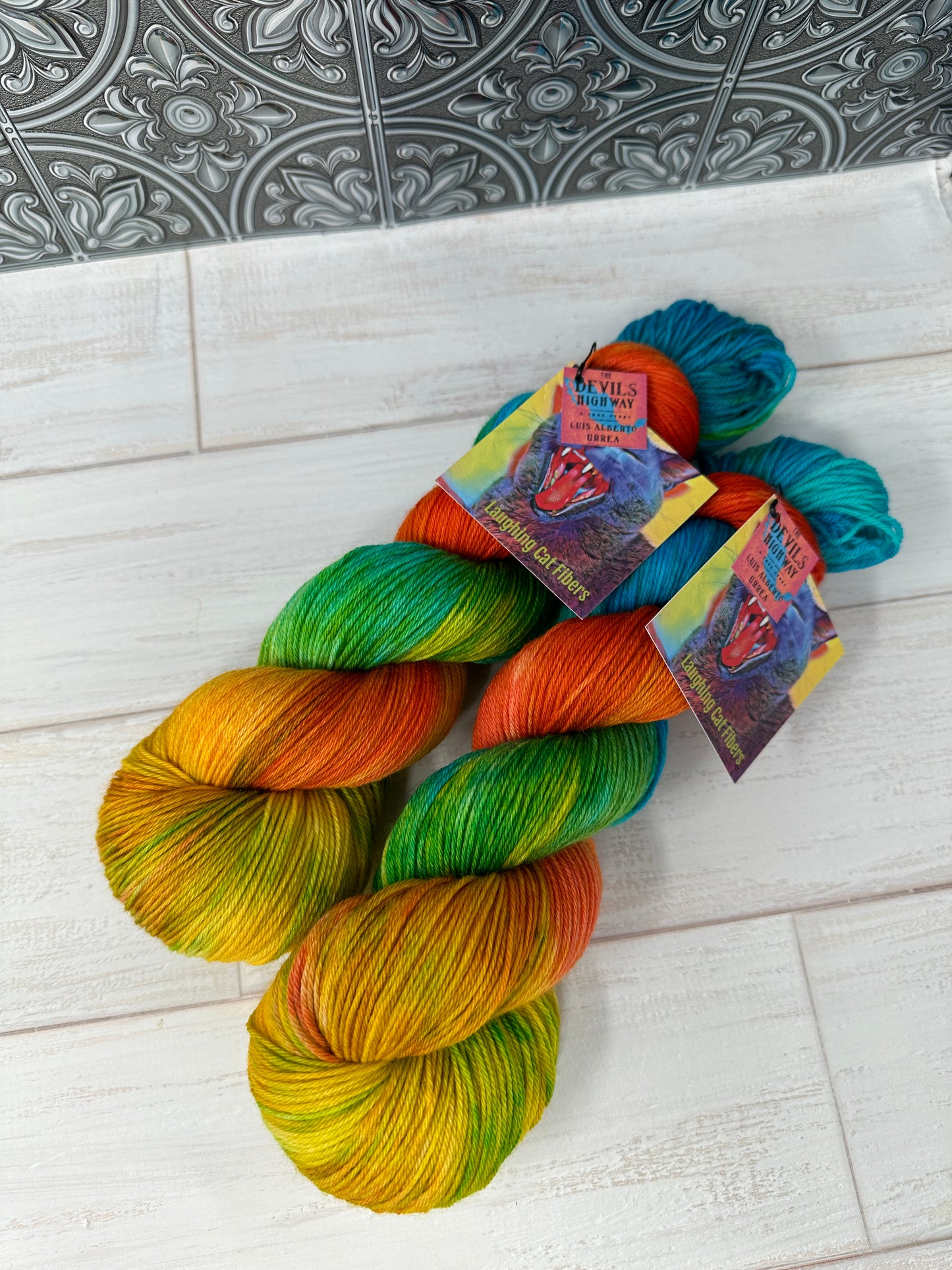 Banned Books Yarn Club: “The Devil's Highway” on Various Yarn Bases