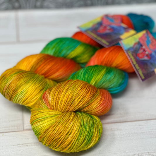 “The Devil's Highway” on Various Yarn Bases