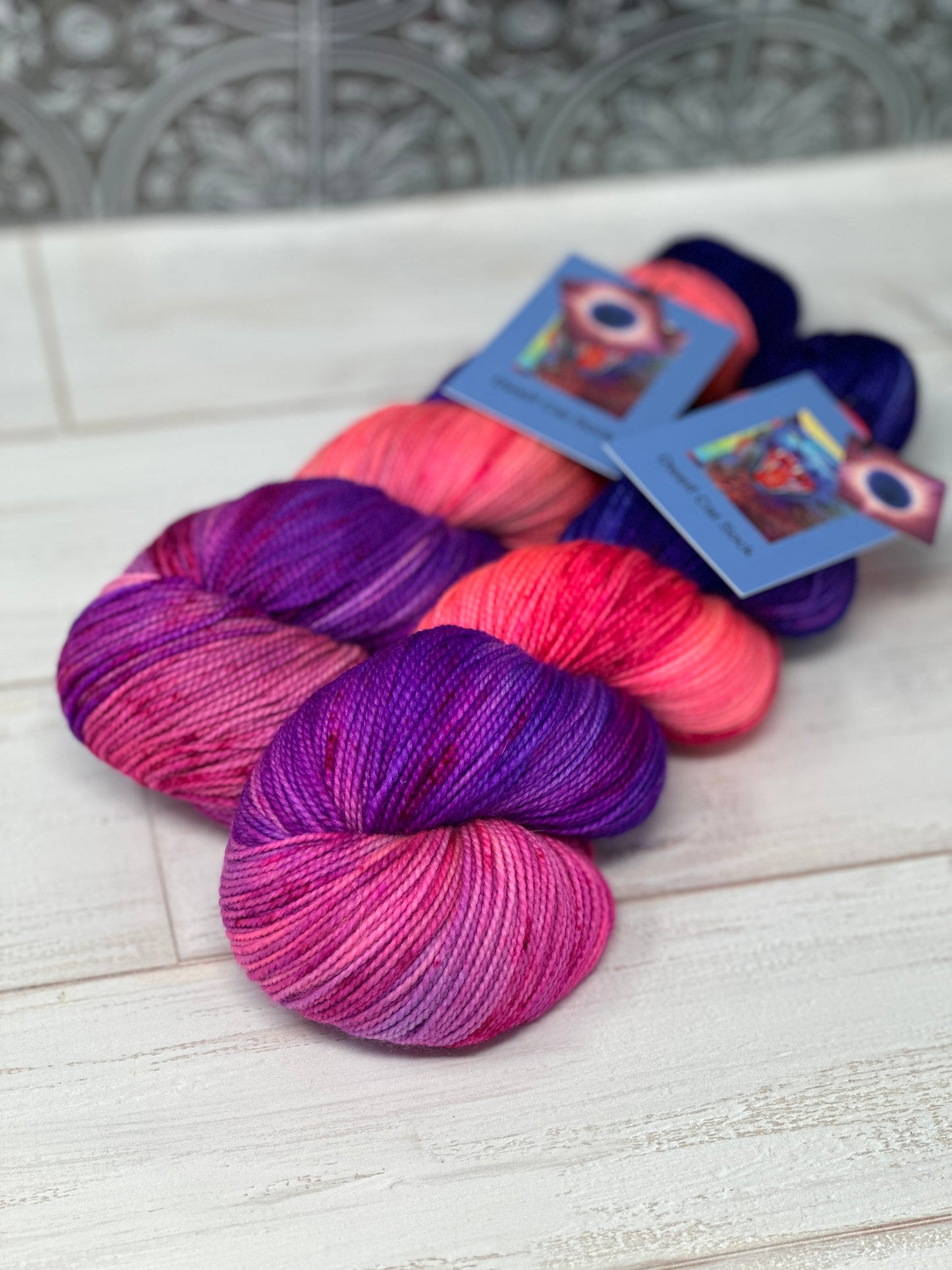 "Eclipse Two" on Various Yarn Bases