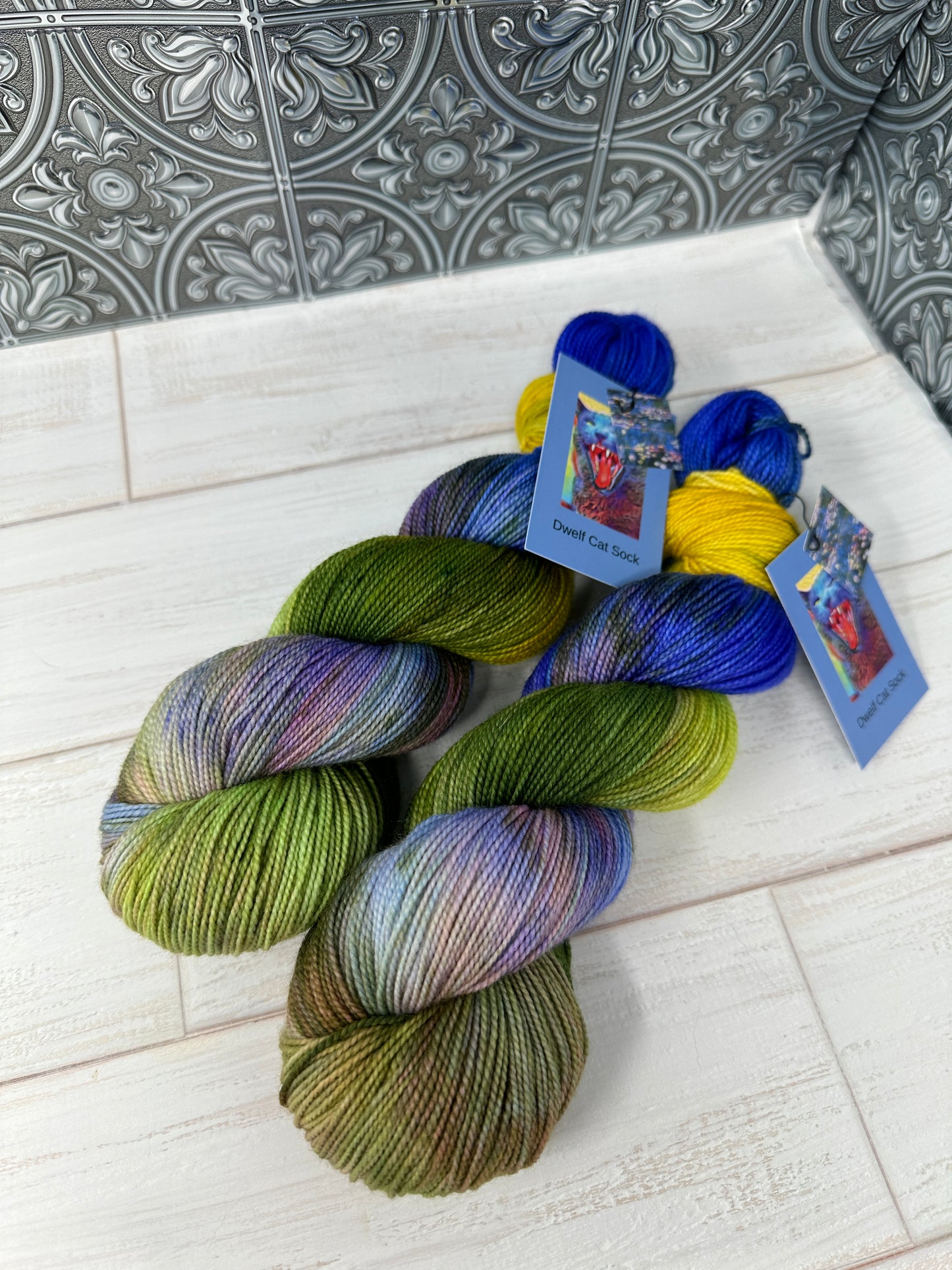 "Water Lilies 1916" on Various Yarn Bases