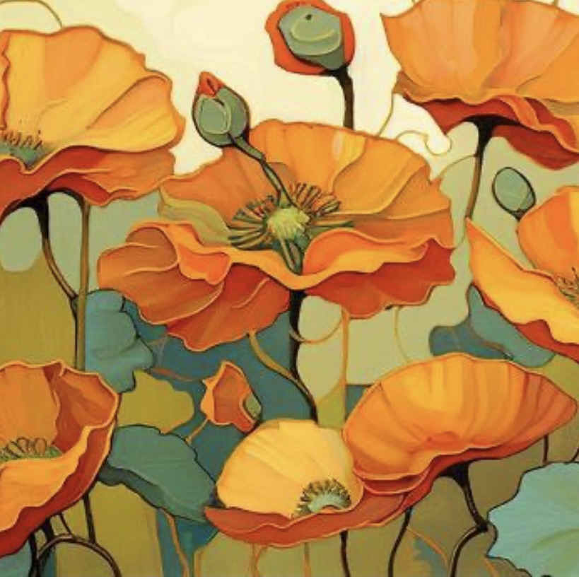 Custom Curated Rovings: "Poppy"