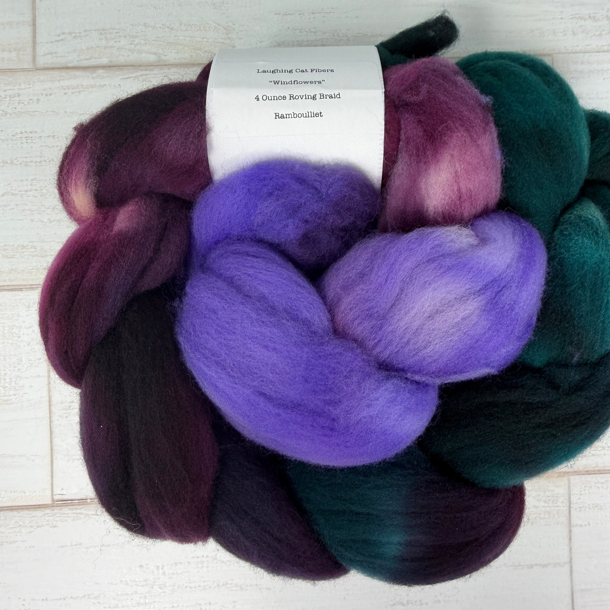 Windflowers — Hand-Dyed Wool Roving