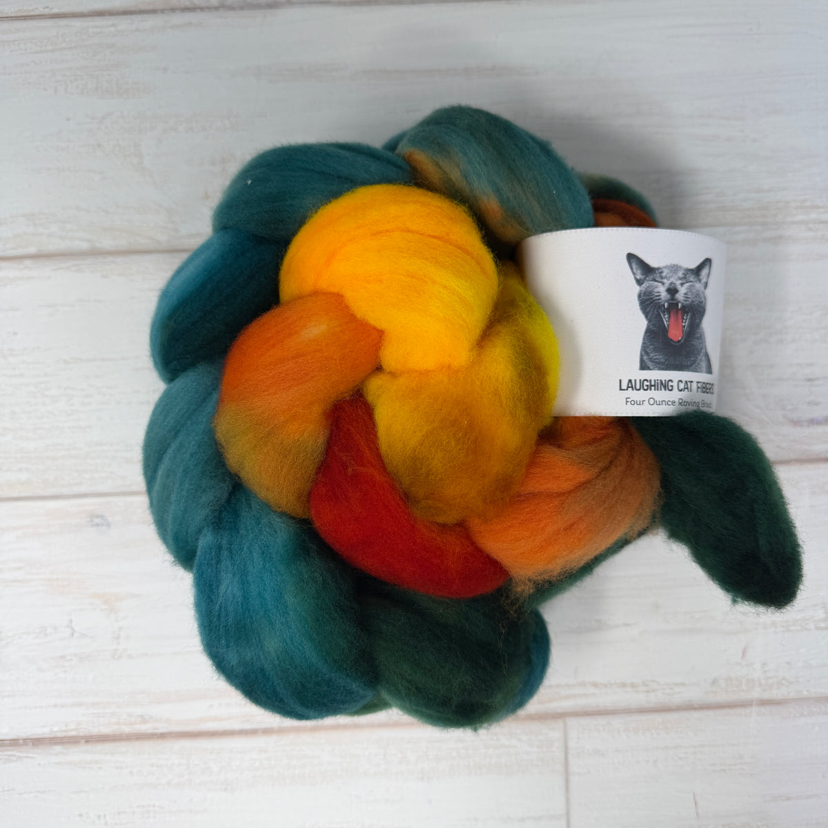 Goldfish — Hand-Dyed Wool Roving