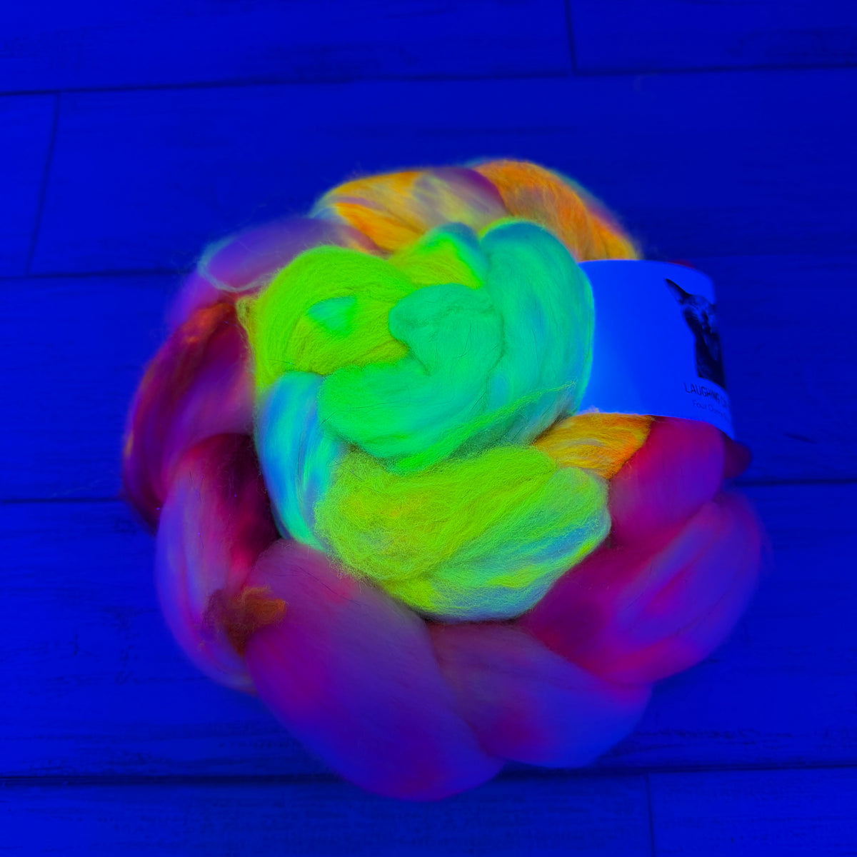 Fire Opal— Hand-Dyed Wool Roving