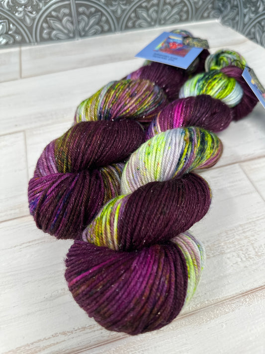 "Weeping Willow" on Various Yarn Bases