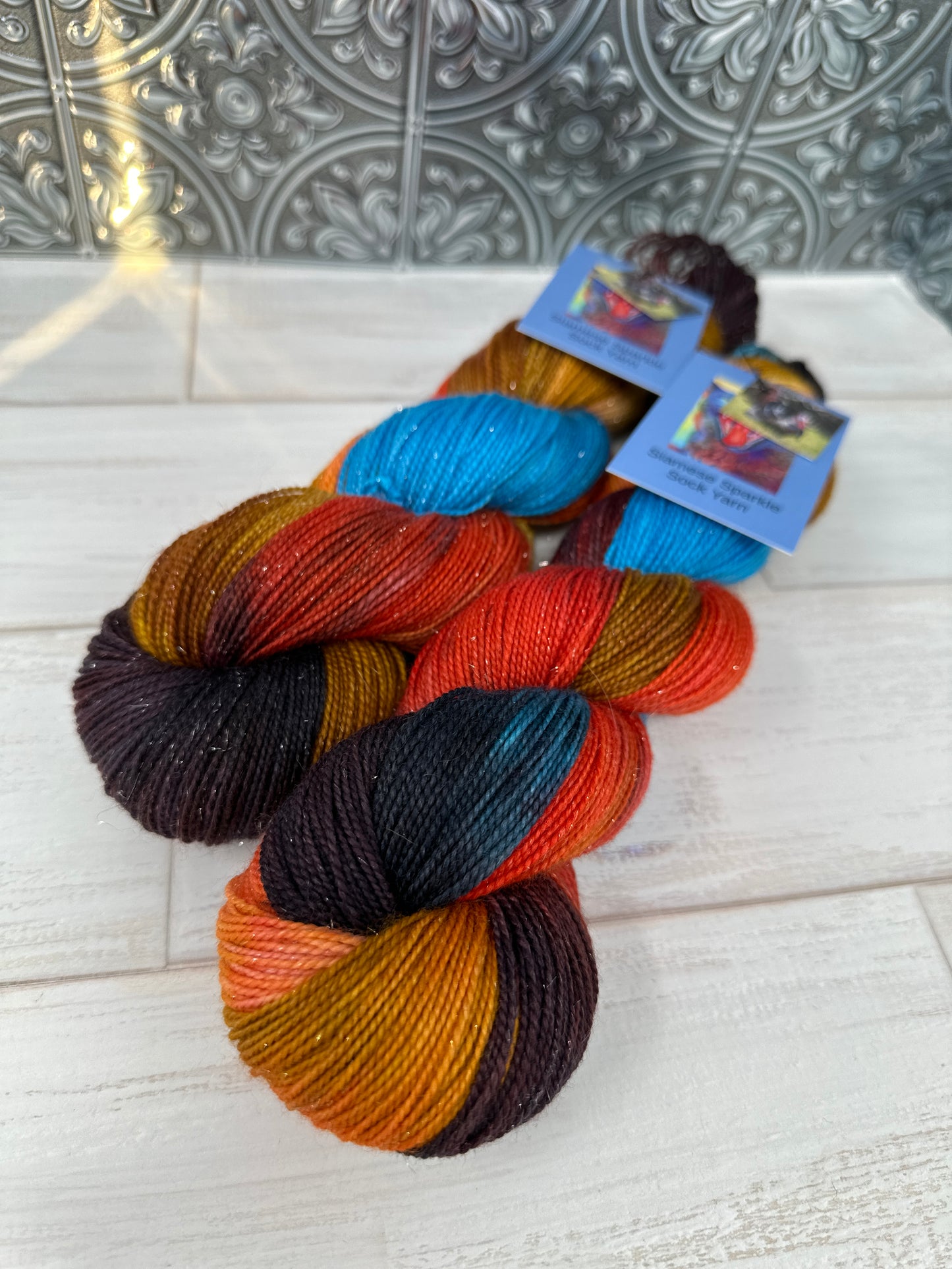 "Turkey Pardon" on Various Yarn Bases