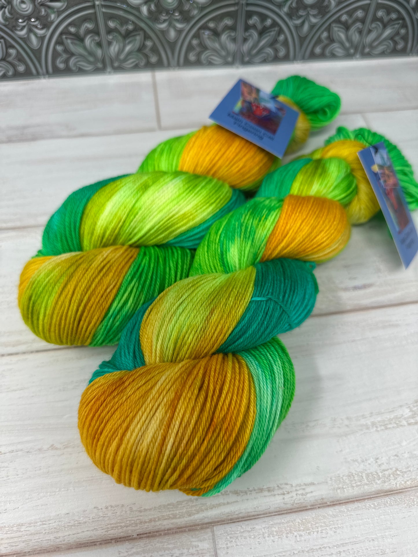 "Emerald City" on Various Yarn Bases