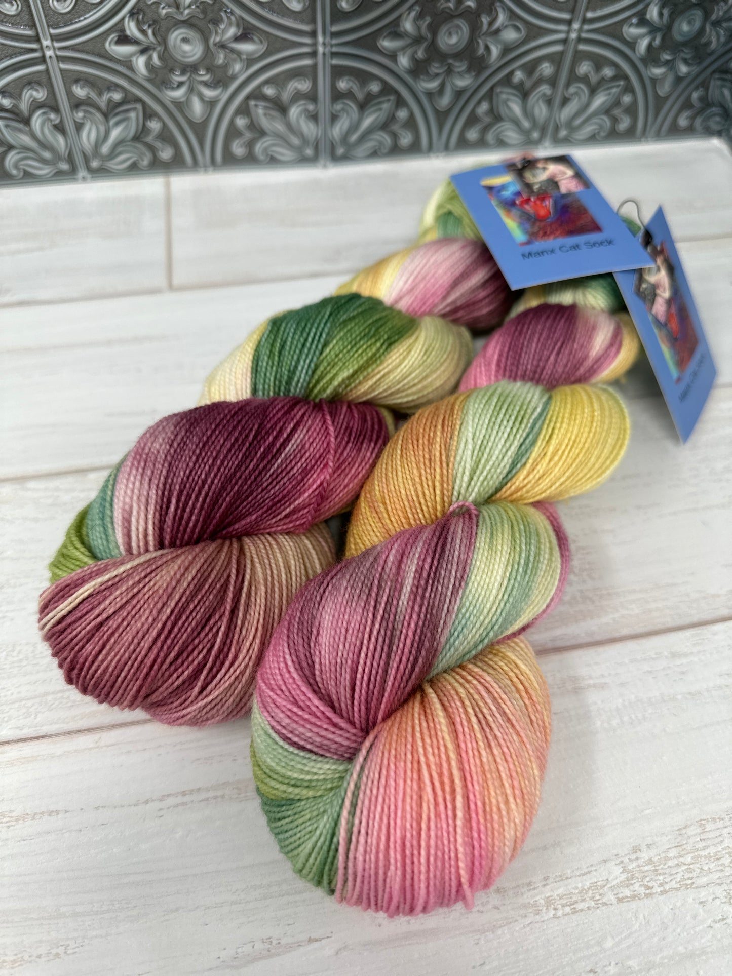 "Psyche Entering Cupid's Garden" on Various Yarn Bases