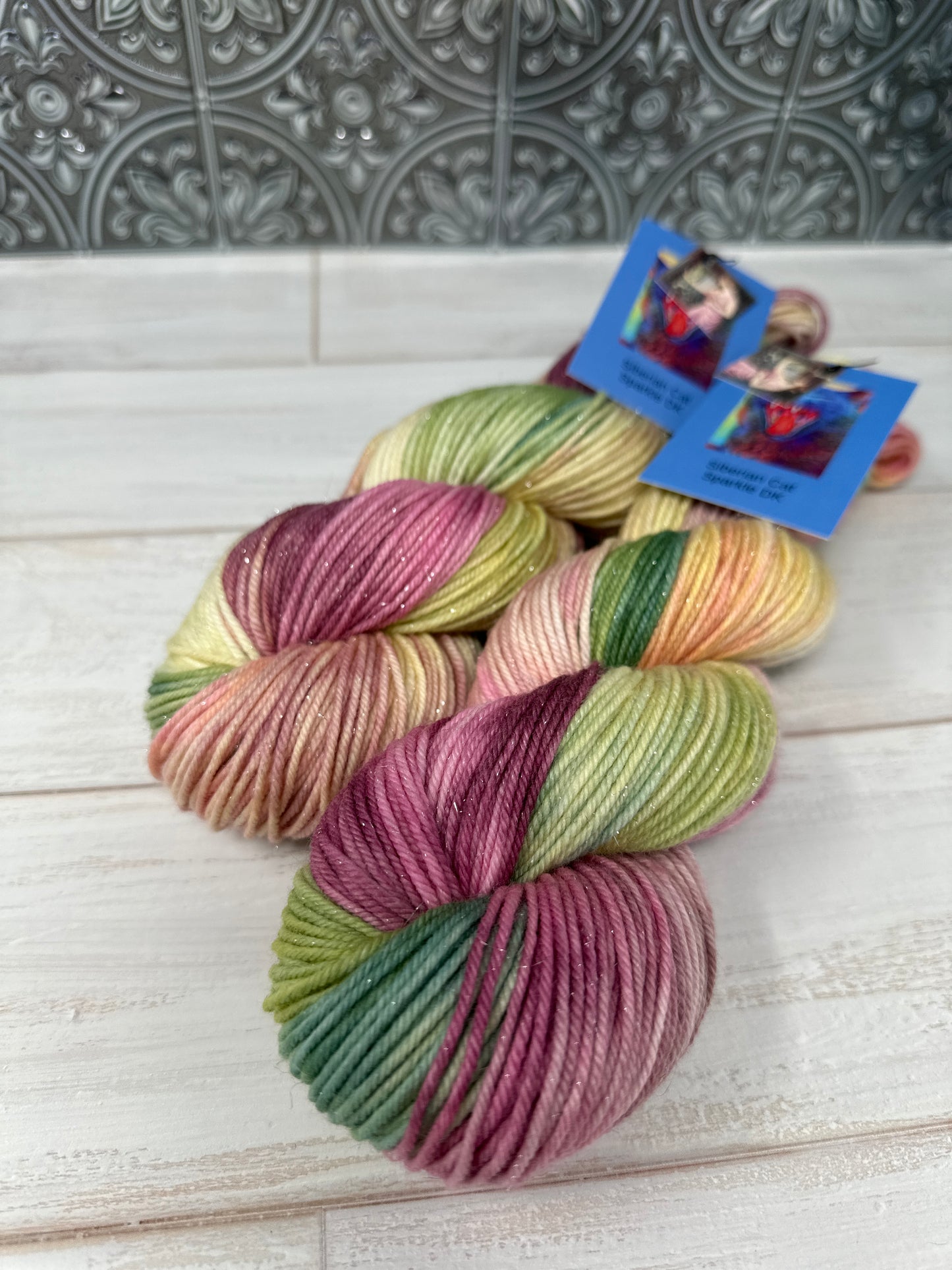 "Psyche Entering Cupid's Garden" on Various Yarn Bases