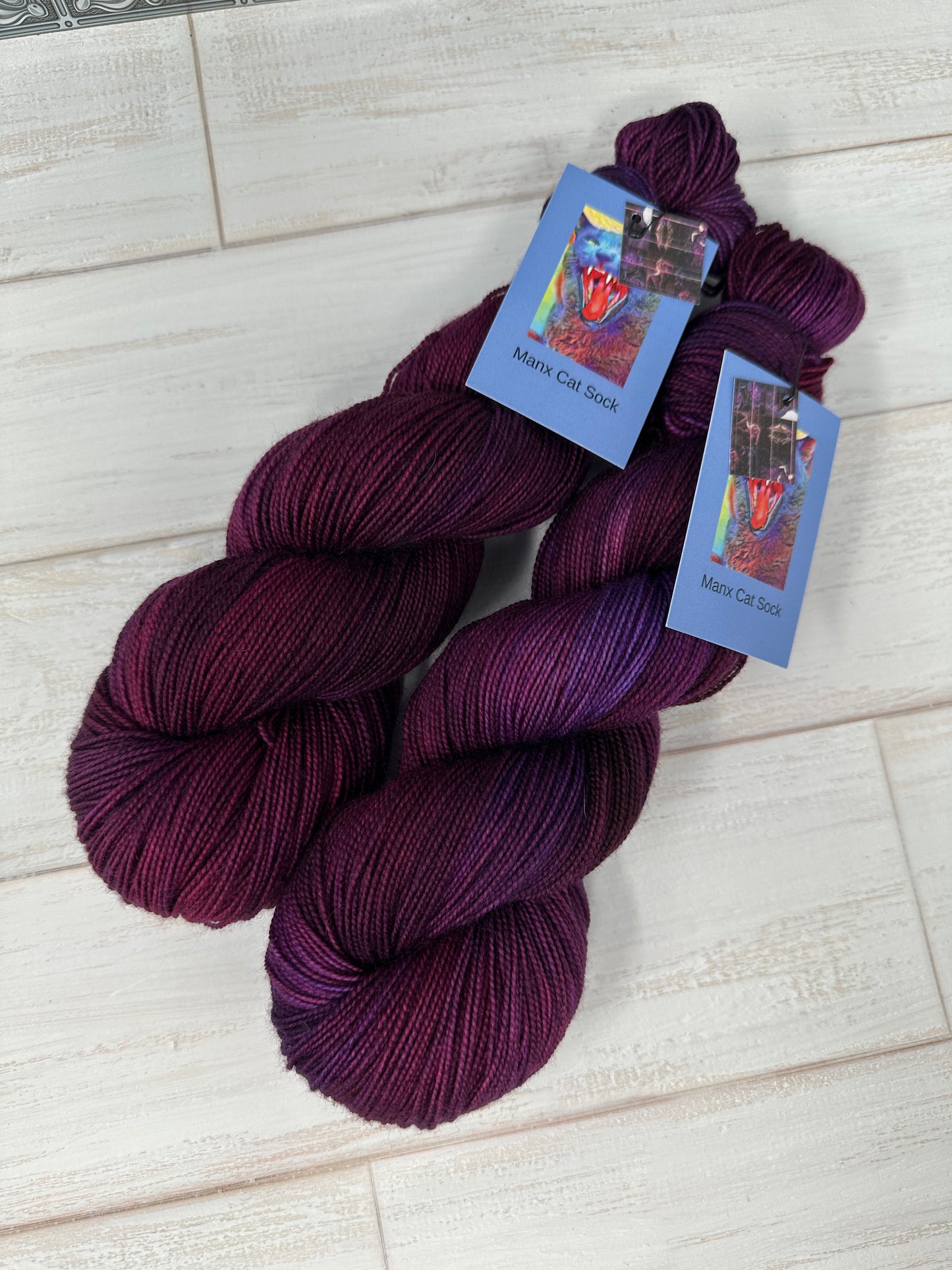 "Violet Bordello" on Various Yarn Bases