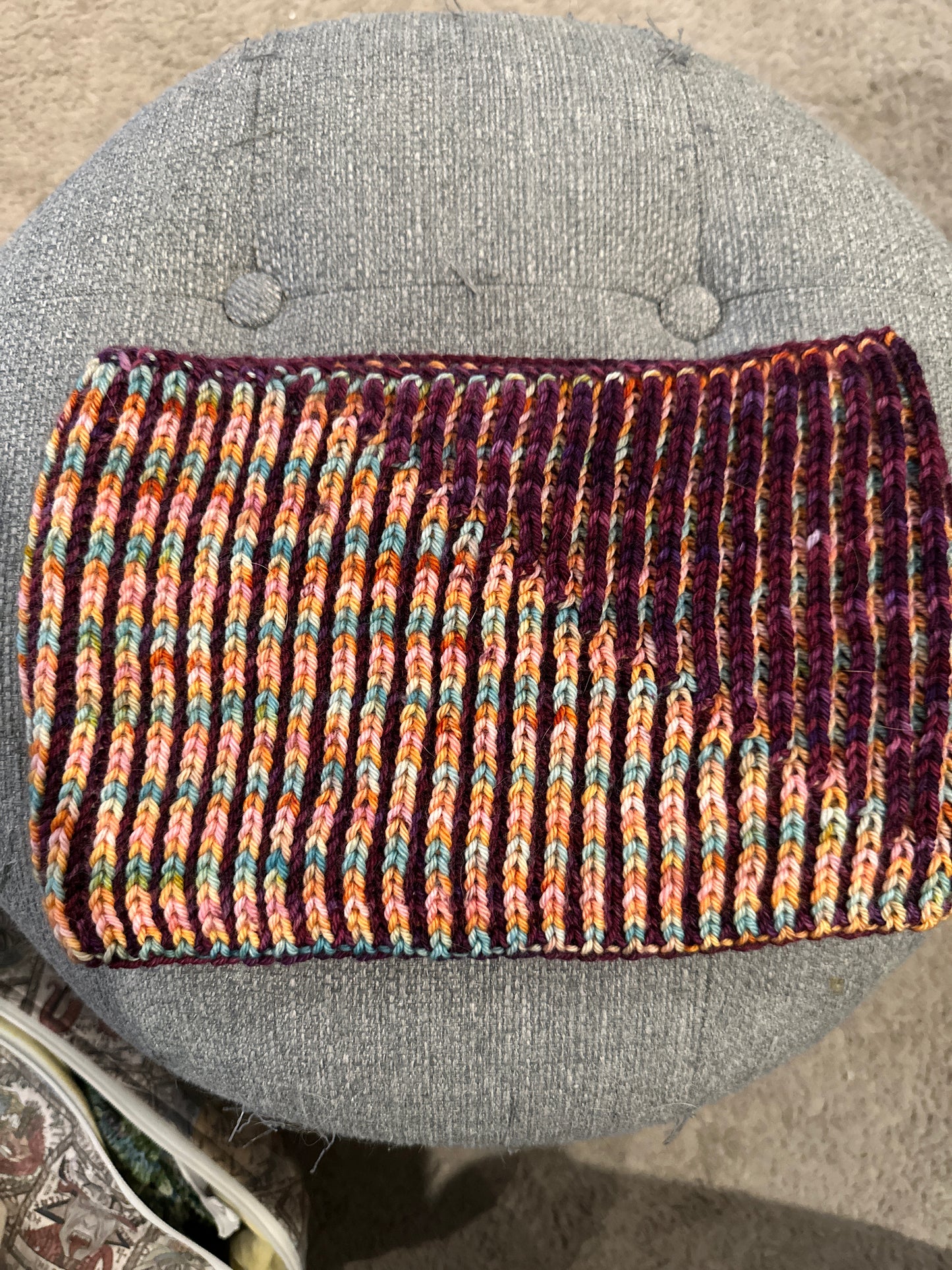 "Violet Bordello" on Various Yarn Bases