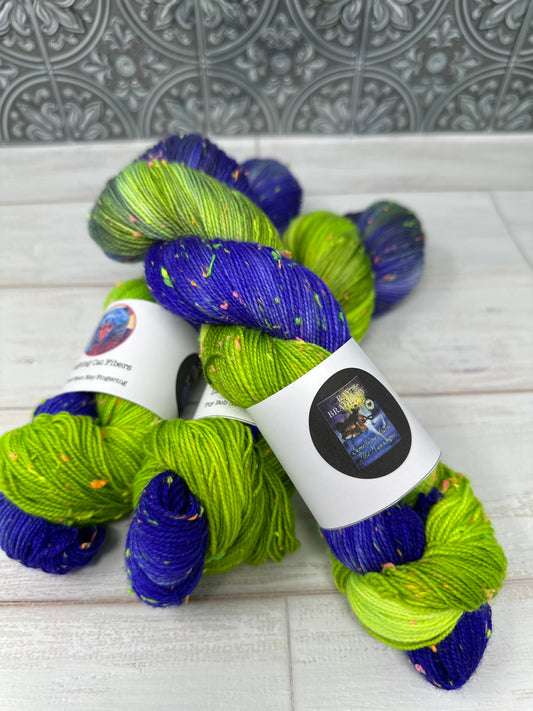"Something Wicked This Way Comes" on a NEON NEP Yarn Base