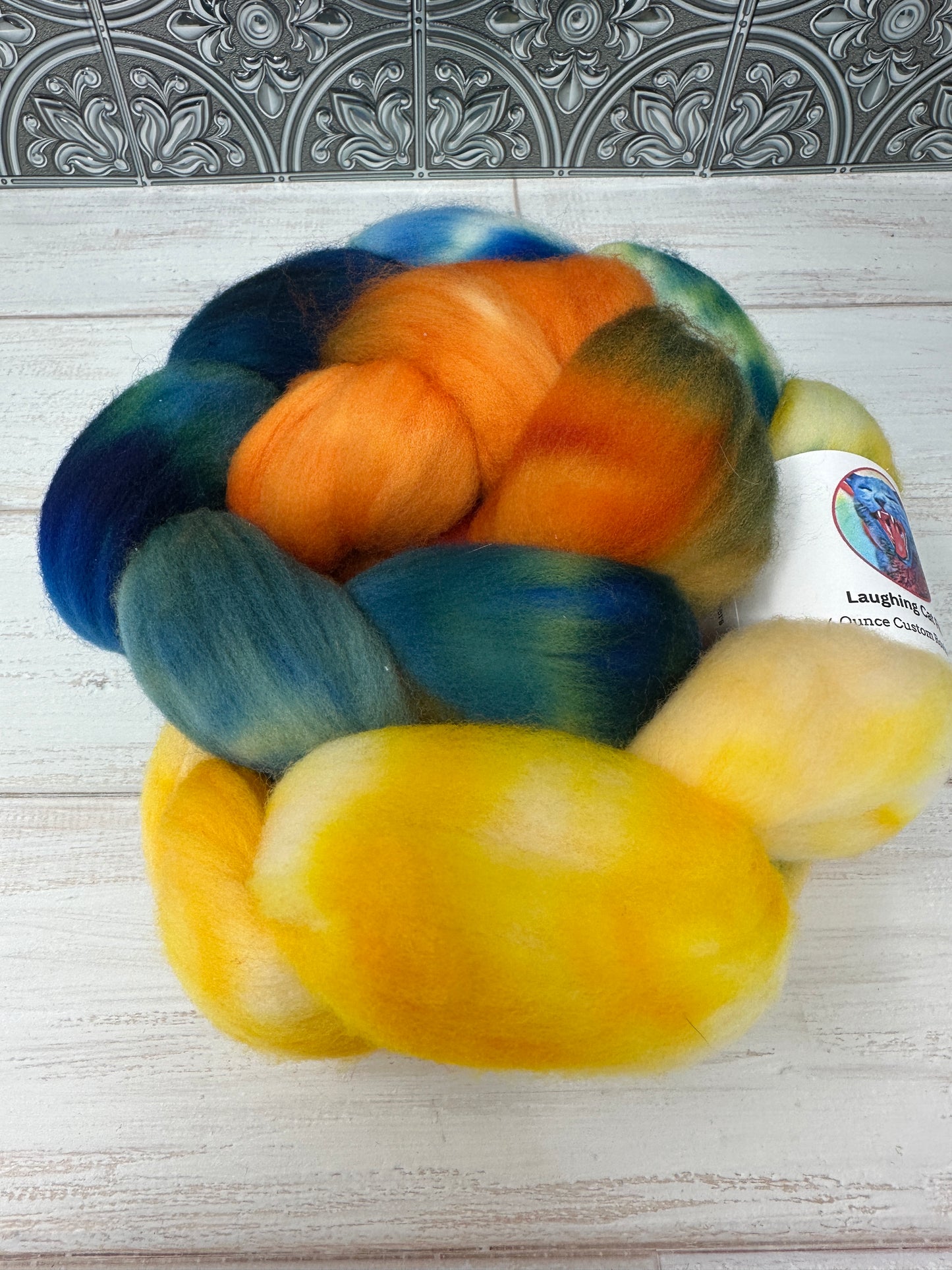 Custom Curated Rovings: "Poppy"
