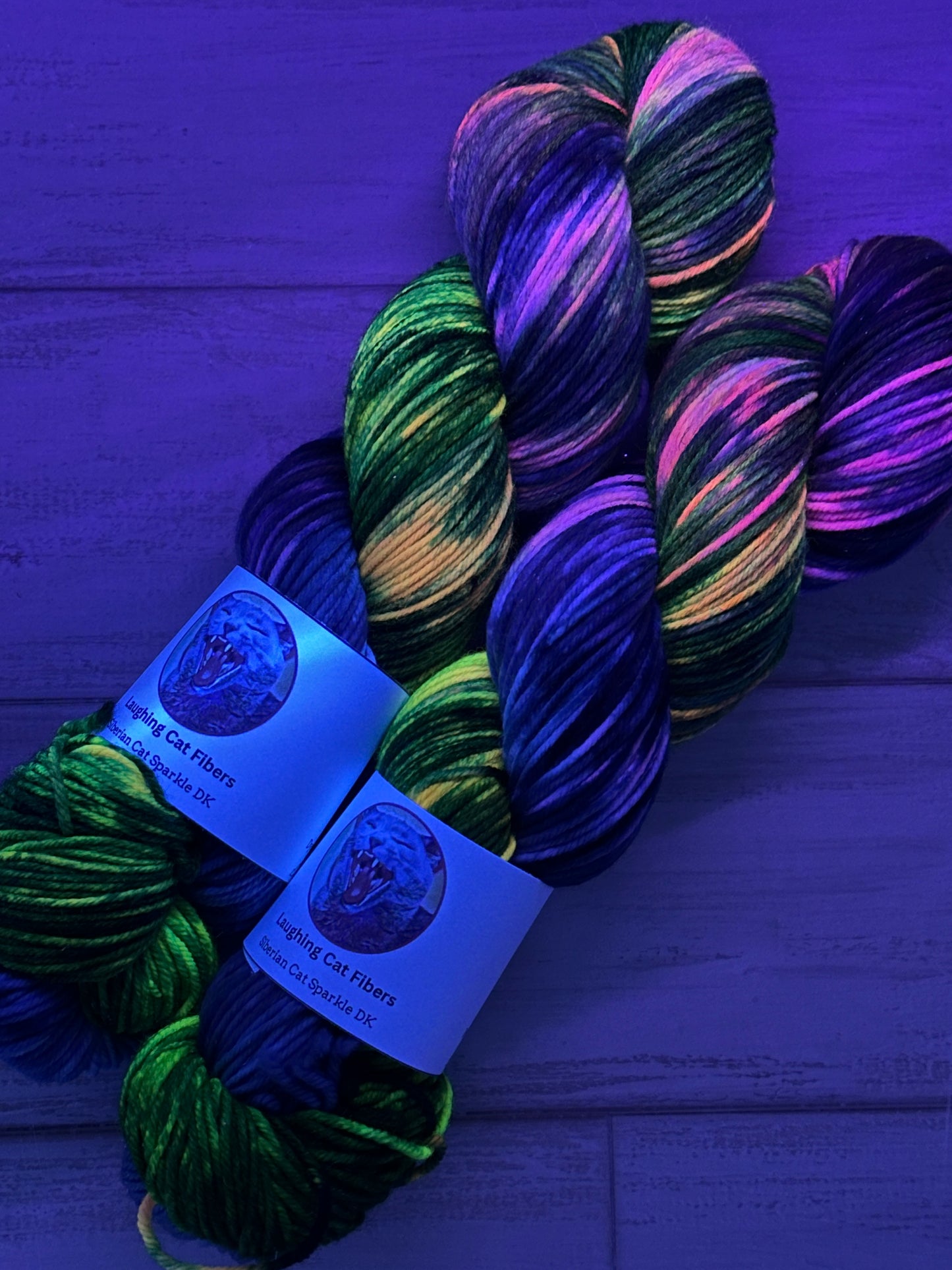 "Cartwheel Galaxy" on Various Yarn Bases