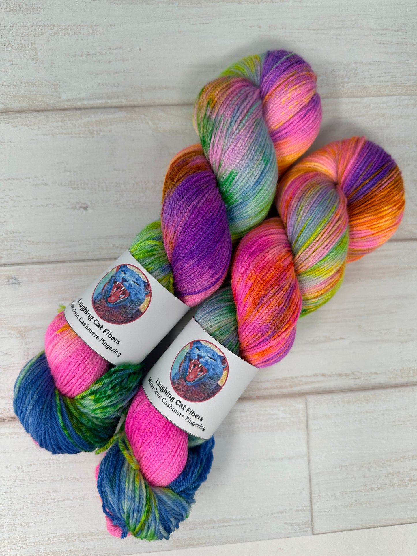"Gumball Nebula" on Various Yarn Bases